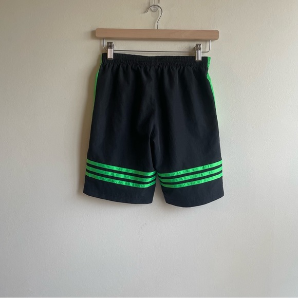 ADIDAS Lime Green and Black Swim Trunks . No flaws Size 9/10 Youth - Picture 2 of 7